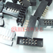 简易牛角插座DC3 10芯 配压线头直针间距2.0mm 高科美芯 10套15元