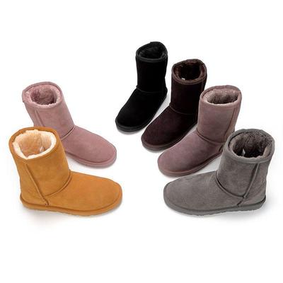 厚底牛皮男女款时尚雪地靴