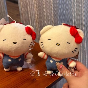 大头咪咪眼kt猫书包挂饰西村裕二kitty包包挂件毛绒公仔女生饰品