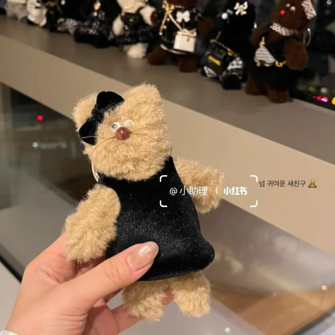 Jiyoon韩国monamhee猫仔玩偶公仔钥匙扣收纳包平板包包可爱小挂件