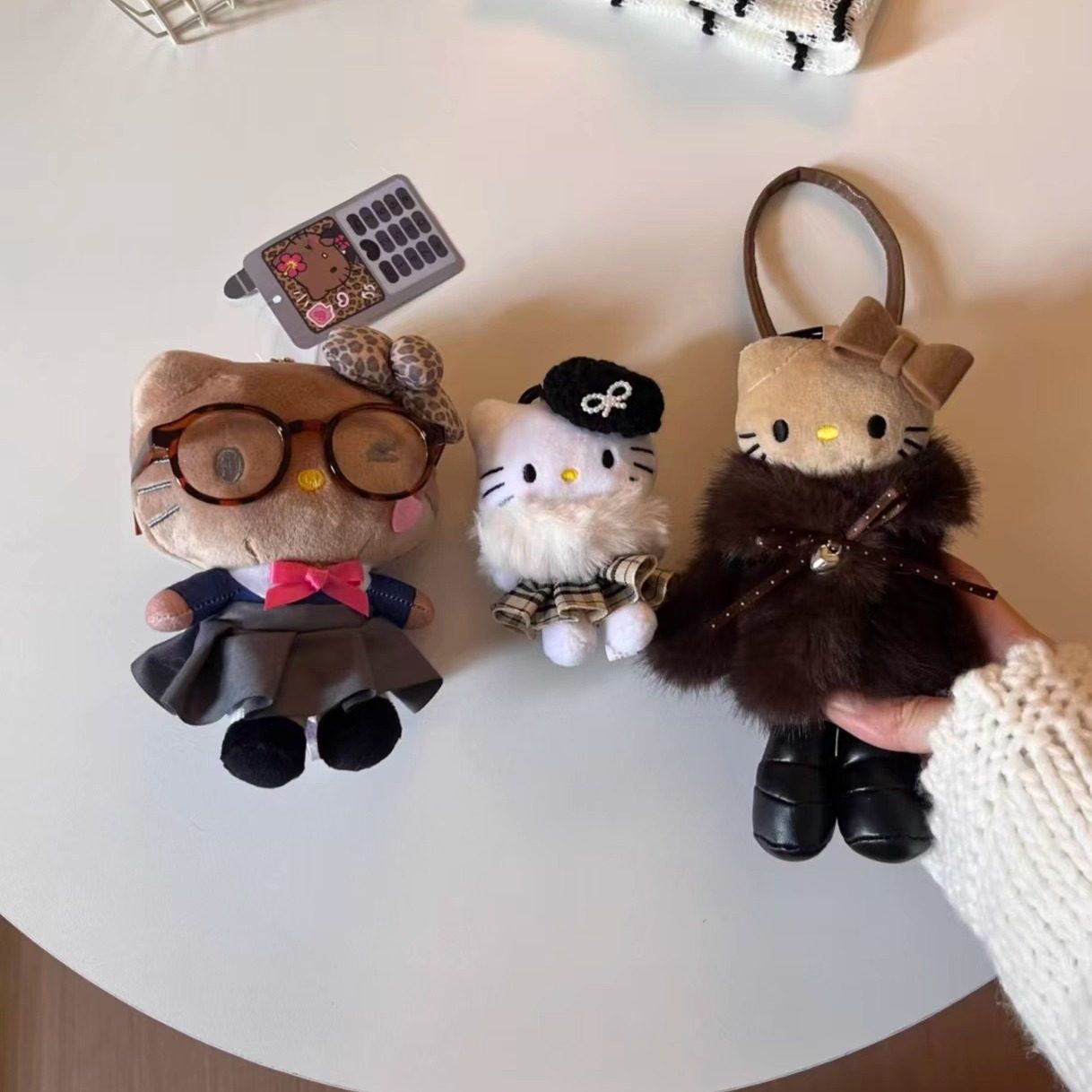 高级感包包挂件可爱哈喽kitty书包挂饰毛绒公仔玩偶女生背包饰品