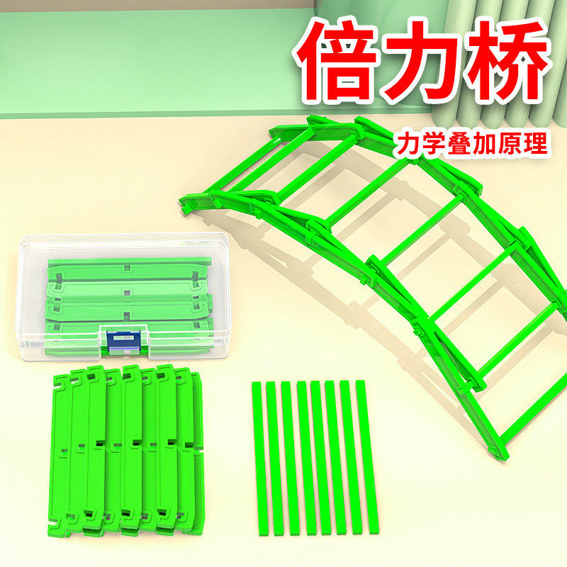 倍力桥材料包儿童小学生科学简单小制作小发明手工diy巧搭拱桥力