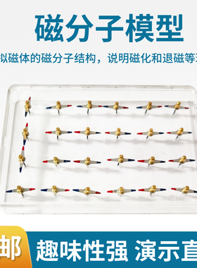 磁分子模型M03307菱形小磁针24只磁感线演示磁场效应模拟磁体的磁