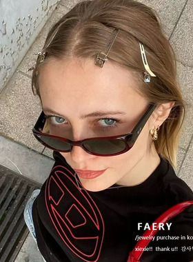 鸭嘴金属一字女发夹刘海夹发根朋克无痕头发蓬松夹卡子酷侧边发夹