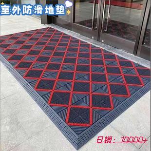 酒店门口防滑地垫迎宾地毯商用脚垫 入户门防尘地垫蹭土可冲洗