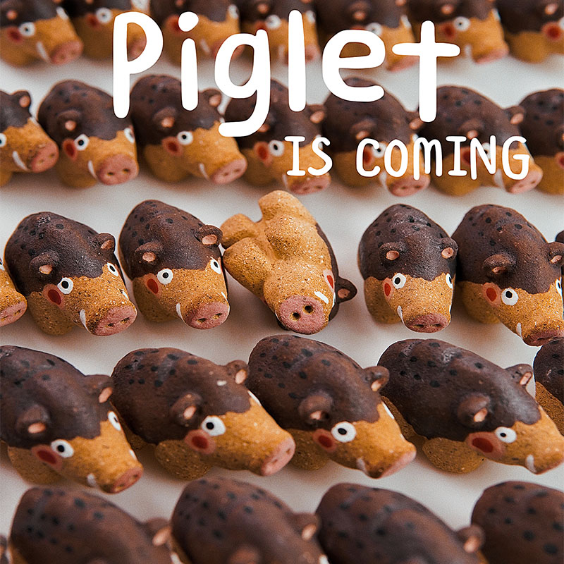 创意动物玩具摆件陶瓷手工原创