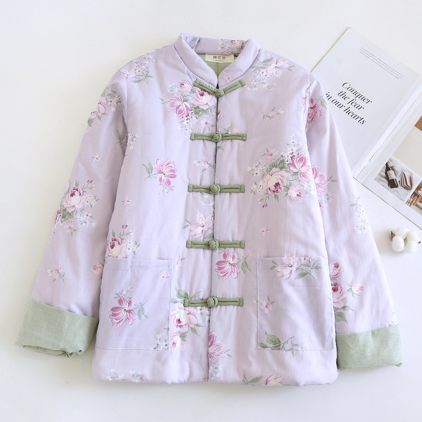 女士棉袄纯棉花手工棉服