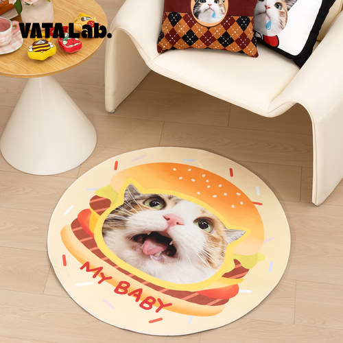 丸塔 宠物周边定制地毯礼品猫咪狗狗纪念床边毯图案设计生日礼物