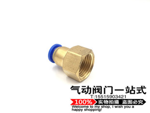 气动元 件P快插接头PCF内螺纹直通PCF8