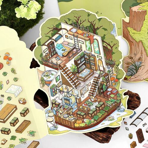 我的小屋第七弹系列2.5D造景贴纸