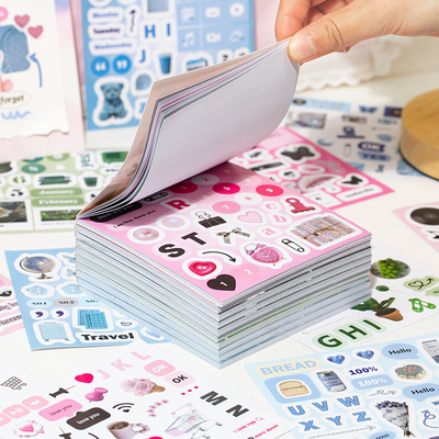 语闲日常手记deco方款贴纸书