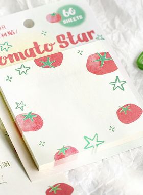 韩系轻柔甜梦曲便利贴N次贴 ins风可爱番茄黑猫手帐diy素材便签纸
