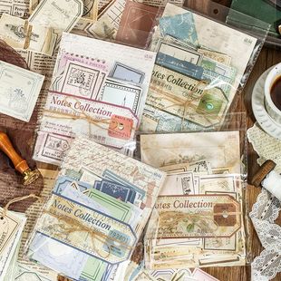 200张回忆篇章票据便签纸轻复古可撕百搭手帐diy标签拼贴留言素材