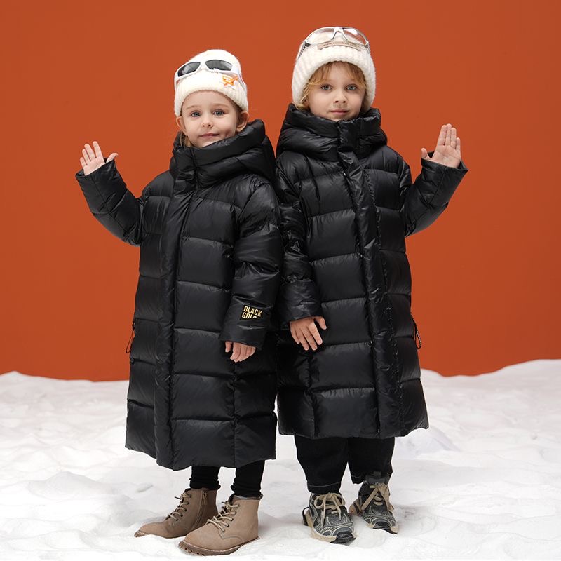 男童羽绒服冬季新款加厚中长款