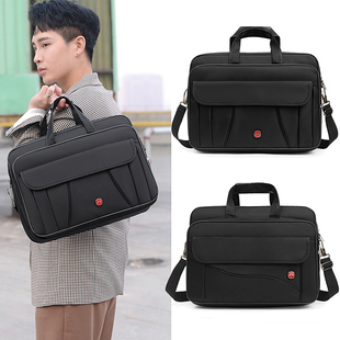 牛津布公文包男大容量商务公务男包帆布单肩斜挎男士电脑手提包包