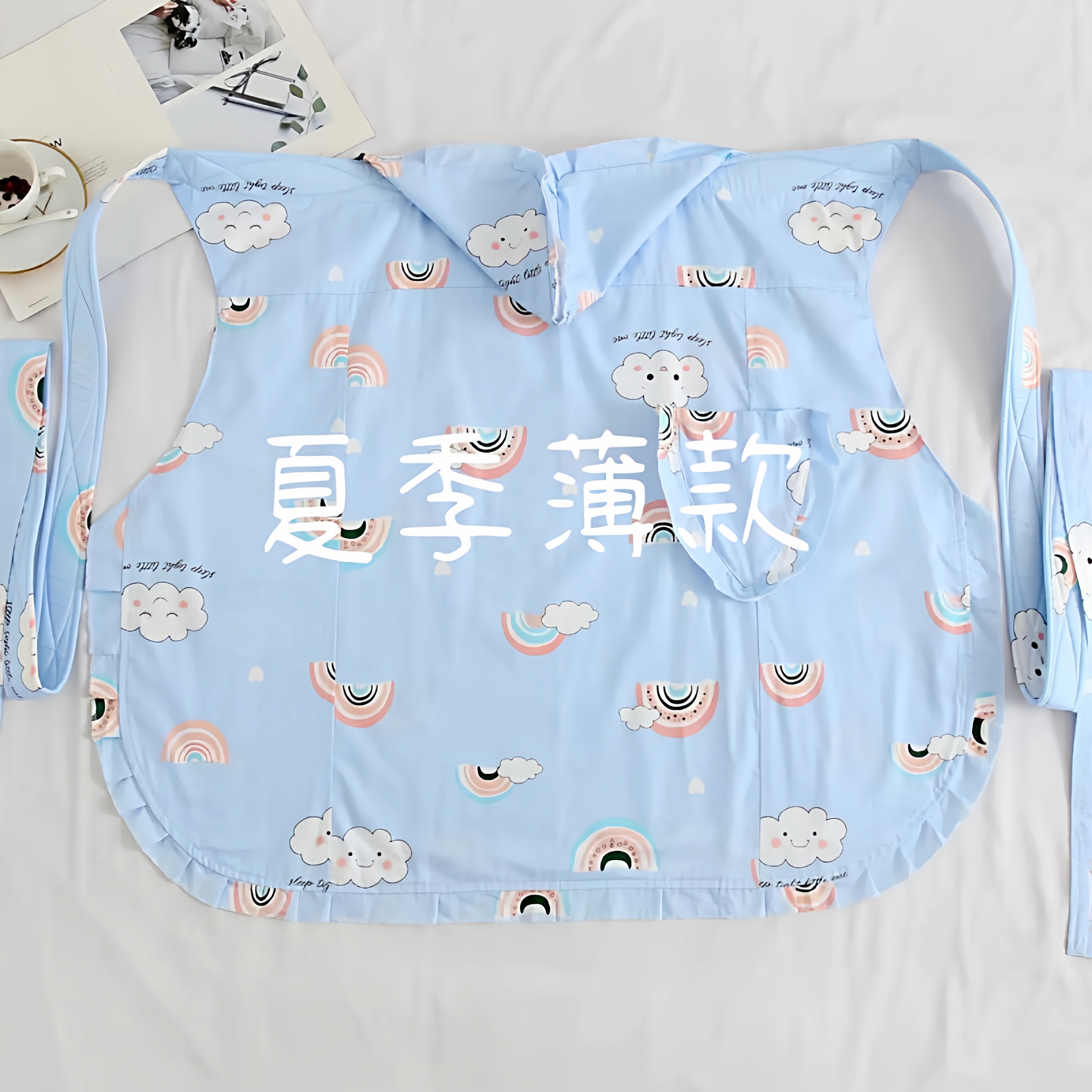 传统老式纯棉春夏季薄款前抱式后背式四川云南婴儿宝宝两用背带扇