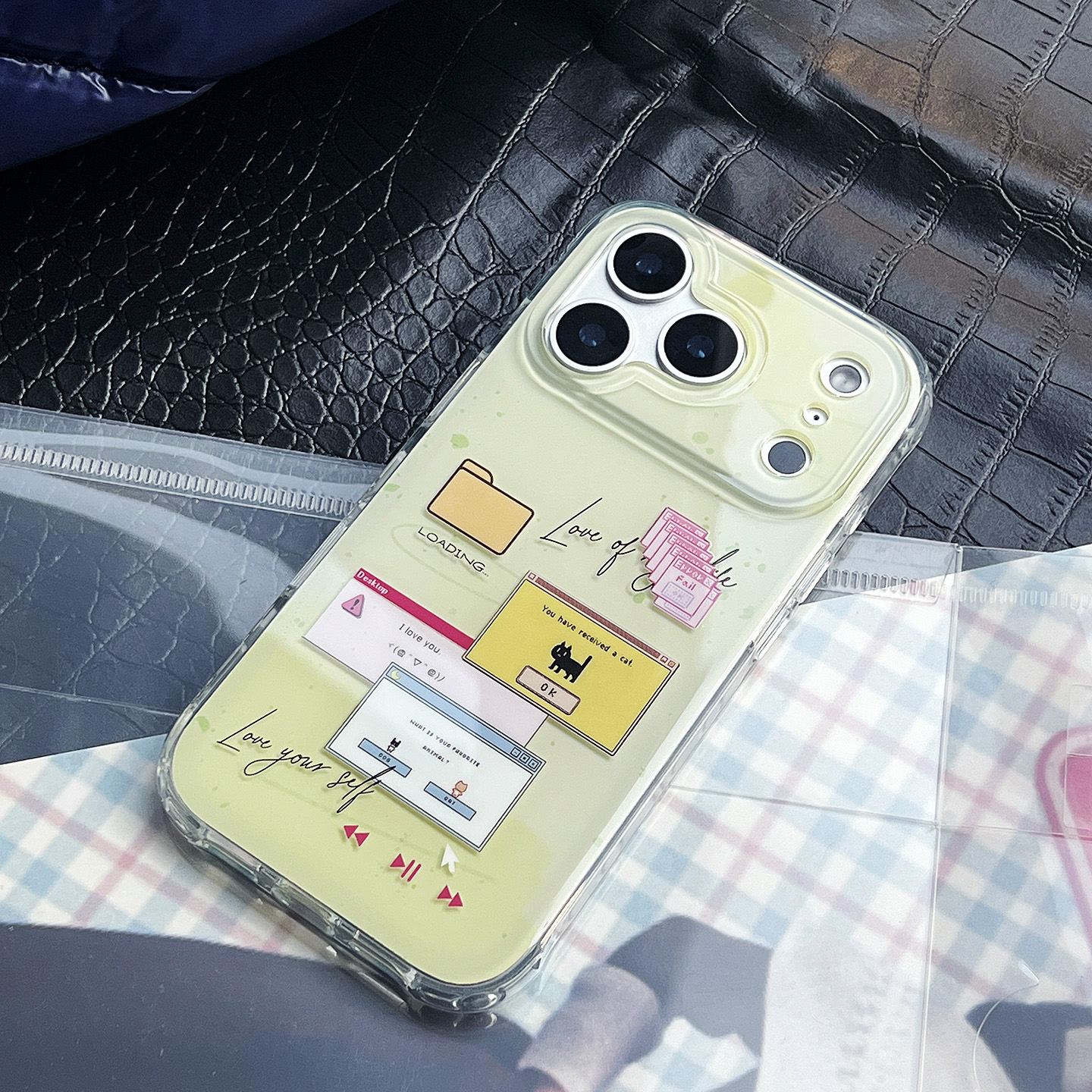 原创设计Y2K宠物双层手机壳