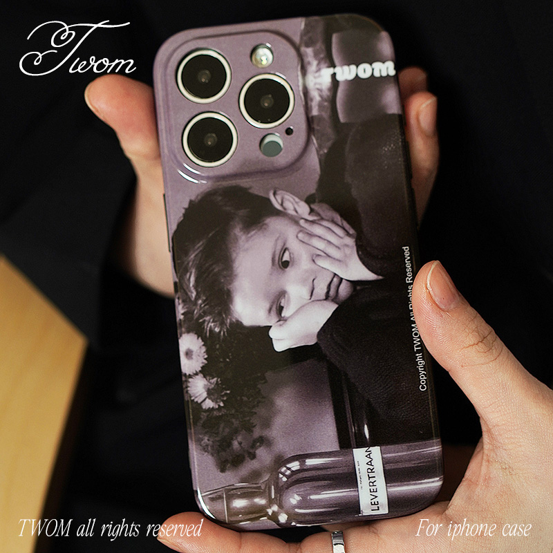 苹果美式复古男孩个性手机壳