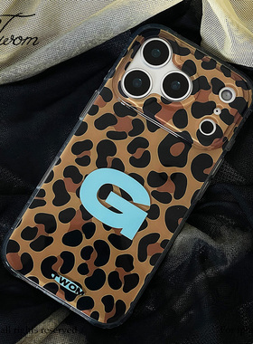 原创设计奢华复古豹纹G双层壳适用iPhone17promax手机壳新款苹果16promax小众个性15pro全包防摔14保护套