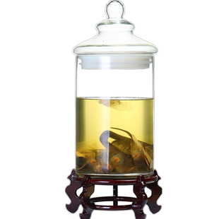 泡酒瓶带龙头玻璃长筒药酒瓶人参鹿茸蛇酒泡酒罐密封装酒瓶泡酒坛