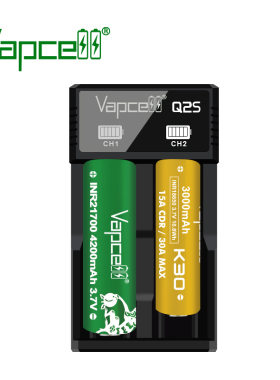 Vapcell Q2S 2A 21700 18650 充电器