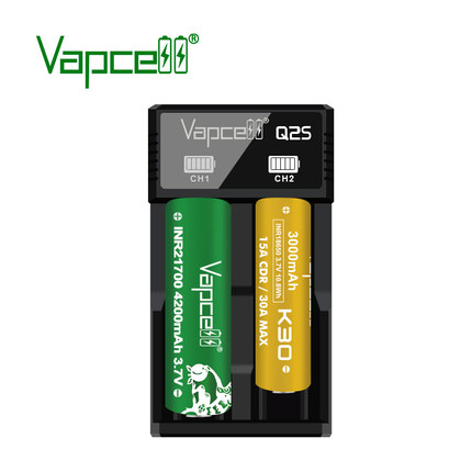 Vapcell Q2S 2A 21700 18650 充电器