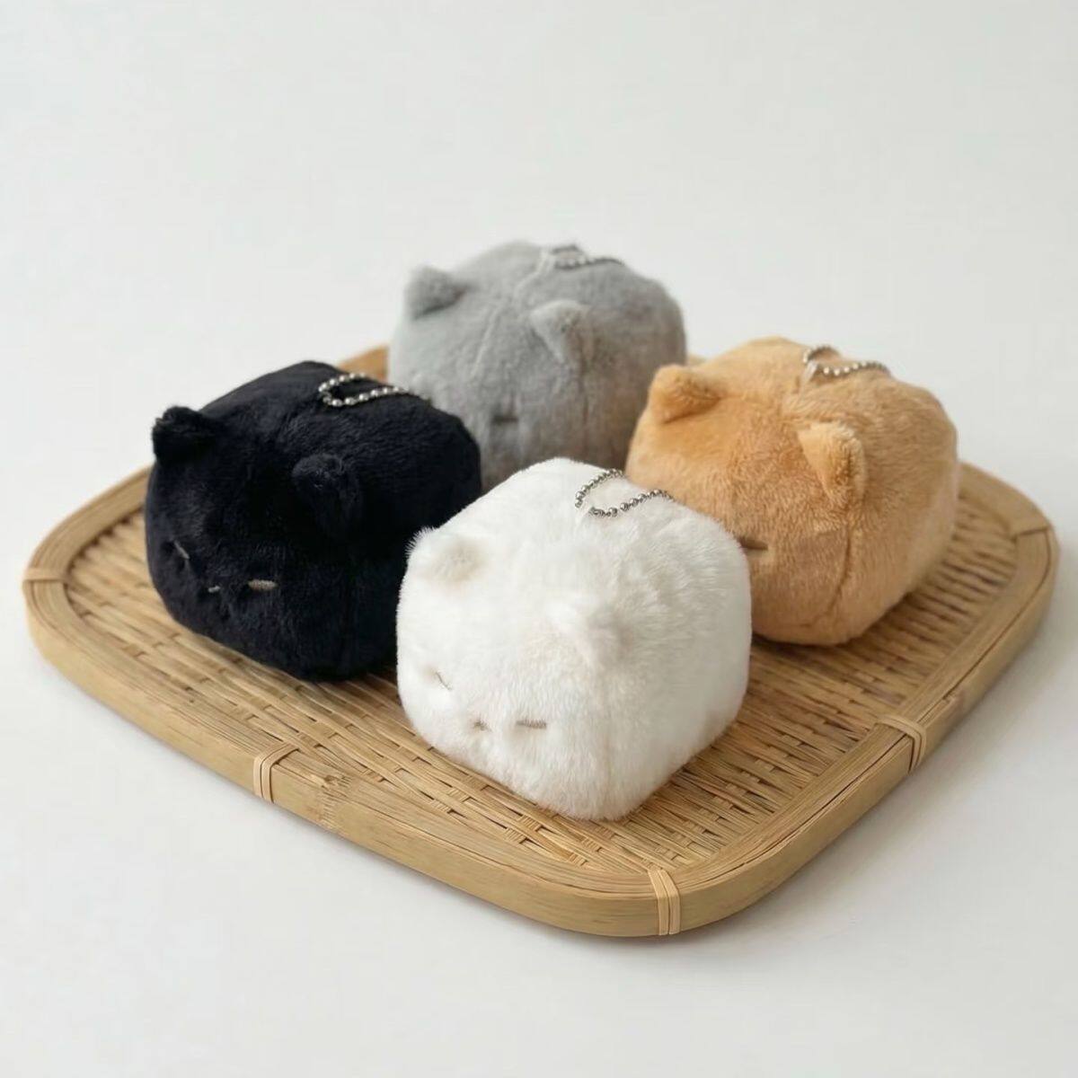 小红书同款软萌咪制霉豆腐猫猫挂件超萌可爱迷你毛绒猫咪精美挂饰