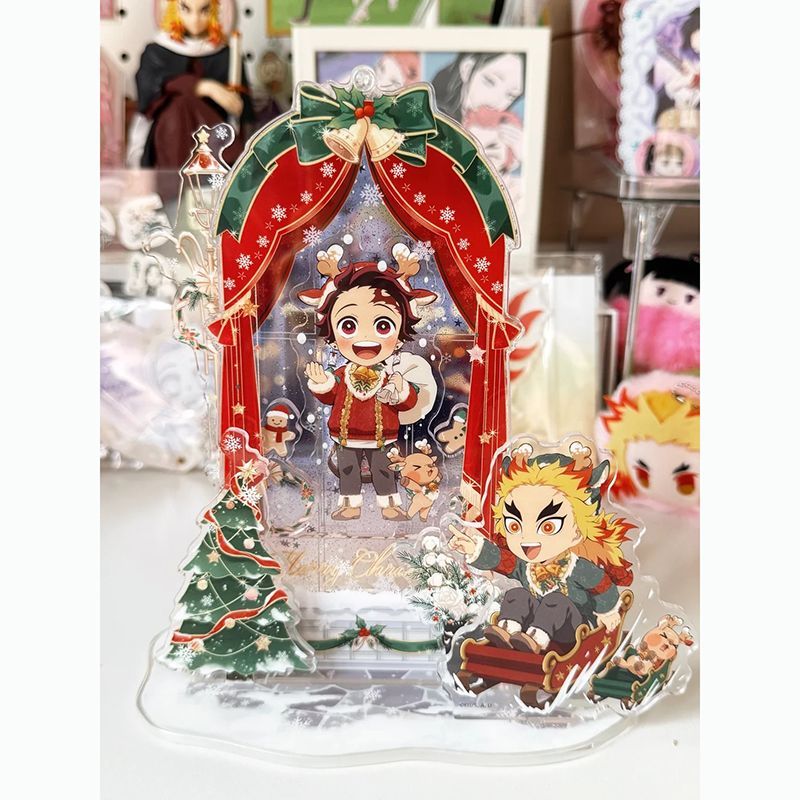 鬼灭之刃周边自制圣诞节系列立牌