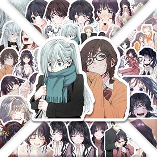 花熏凛然贴纸熏香花朵凛然绽放动漫周边二次元动漫diy手账本贴画