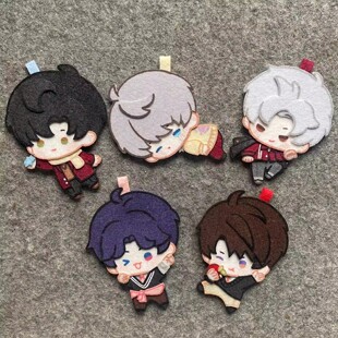 恋与深空周边自制高颜值可爱秦彻祁煜黎深沈星回夏以昼不织布挂件