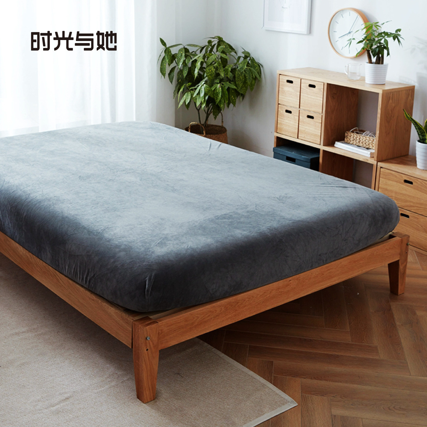 时光与她天鹅绒床笠单件珊瑚绒毛床垫套1.8m1.5米1.2纯色冬季床罩,床上用品,床笠,淘宝优惠券,粉丝福利购,淘宝优惠卷