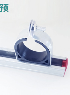 镀锌P型卡碳钢p型管夹c型钢管卡双立式管束绝缘防震内衬保温P型卡