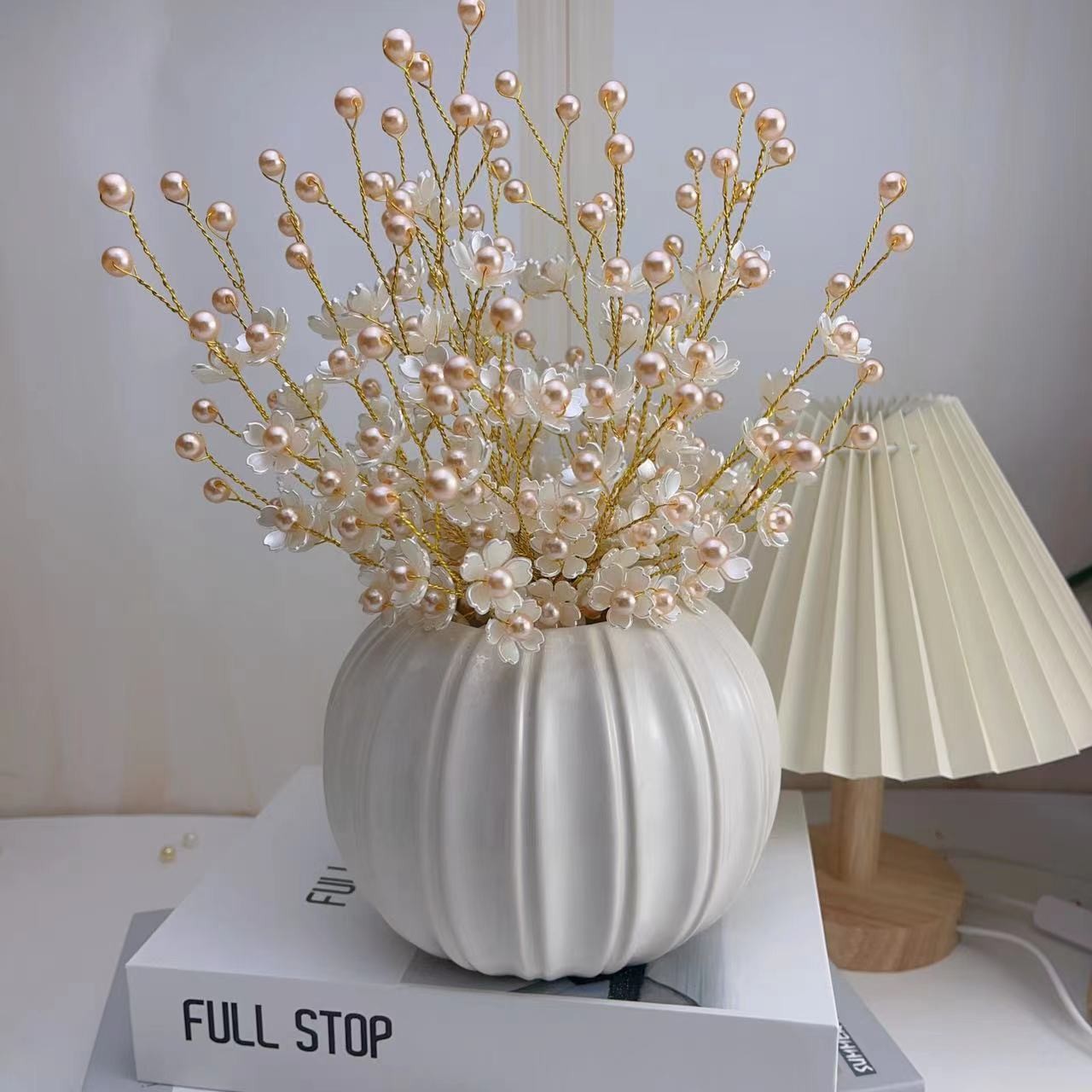 【买一送一】浪漫樱花材料包DIY手工编织花束仿真樱花装饰品摆件