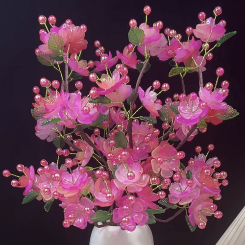 【凤凰花】长相思凤凰花手工串珠DIY编织品