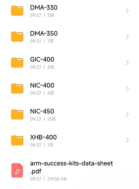 ARM IP，Verilog仅供学习使用。Cortex-M7、DMA-330、DMA-350、