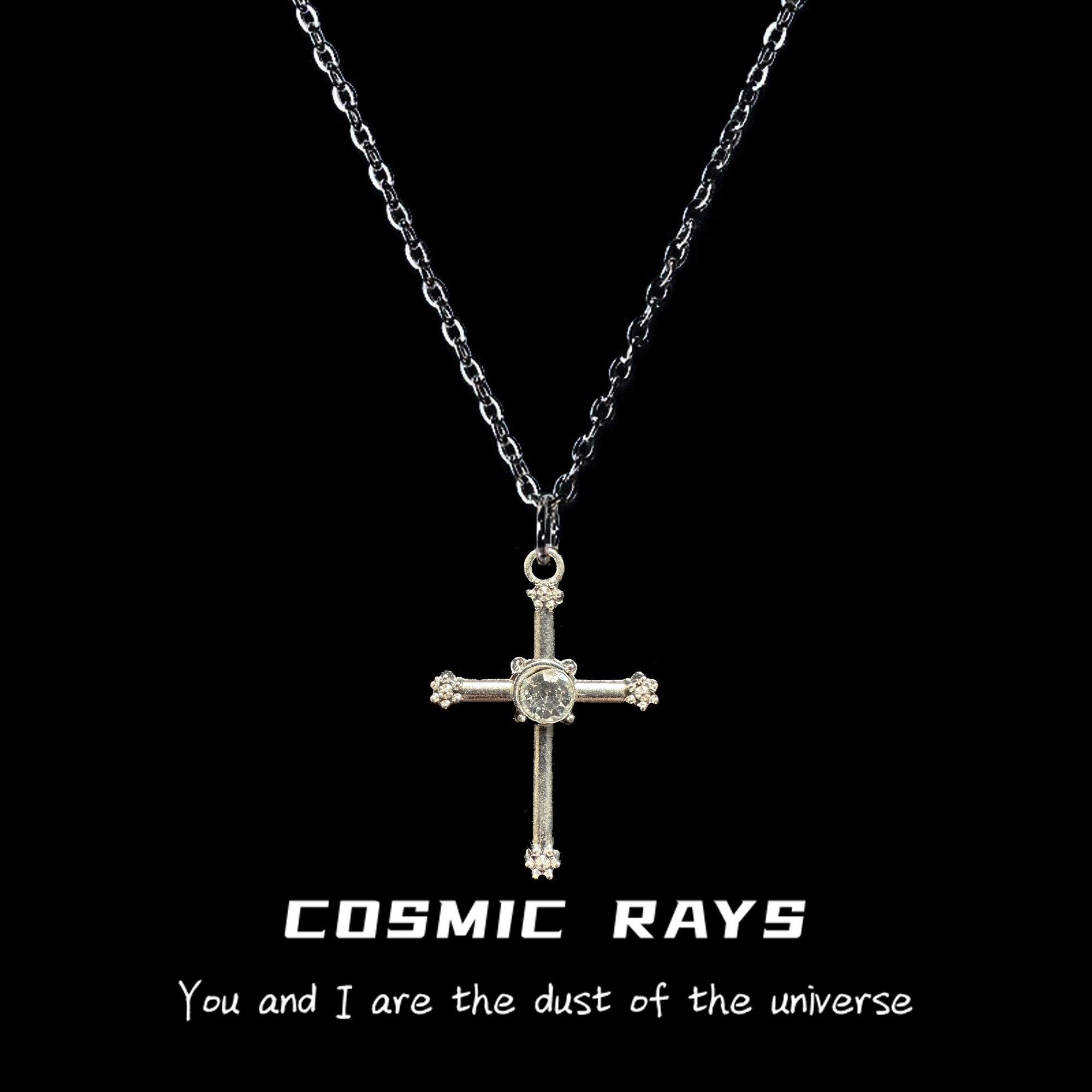 우주선 십자가 목걸이 심플한 틈새 디자인 가벼운 럭셔리 여성용 합금 펜던트 스트리트 친화적인 액세서리