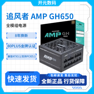 PHANTEKS追风者AMP GH金牌650W全模组日系ATX3.1蟒纹线机箱电源