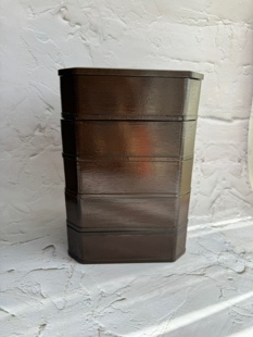 日产 实木大漆 五重段 茶盘托 茶饼食物收纳储存 安全卫生食盒