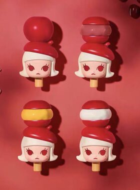 泡泡萌粒MOLLY冰糖葫芦系列公仔POPMART泡泡玛特北京限定玩具盲盒