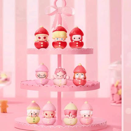 泡泡玛特 POPBEAN萌粒季节限定草莓系列迷你小公仔手办创意摆件