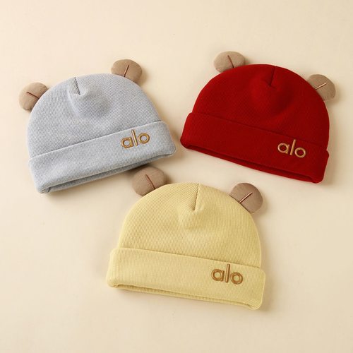 新生婴儿帽子冬季可爱小月龄夹棉胎帽秋冬款0-6个月保暖满月套头