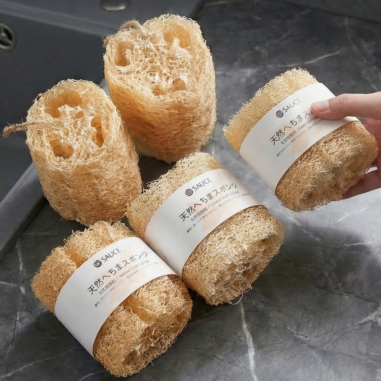 日本丝瓜络丝瓜瓤厨房家用洗碗锅刷不沾油百洁布天然刷锅杯子神器