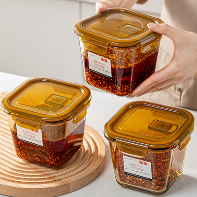 日本高硼硅玻璃辣椒油罐