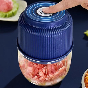 日本迷你绞蒜器电动捣蒜泥家用压蒜打蒜碎肉蒜蓉搅碎机绞肉机神器