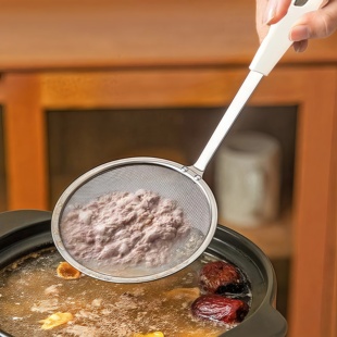 日本304不锈钢打沫勺家用厨房撇浮沫漏勺细网火锅捞过滤网筛隔油