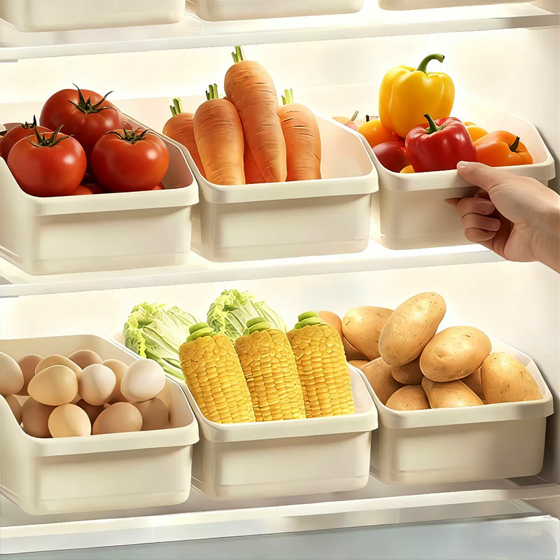 日本冰箱收纳筐冷藏专用食品级带滑轮水果鸡蛋蔬菜保鲜盒整理神器,收纳整理,食物收纳盒,淘宝优惠券,粉丝福利购,淘宝优惠卷