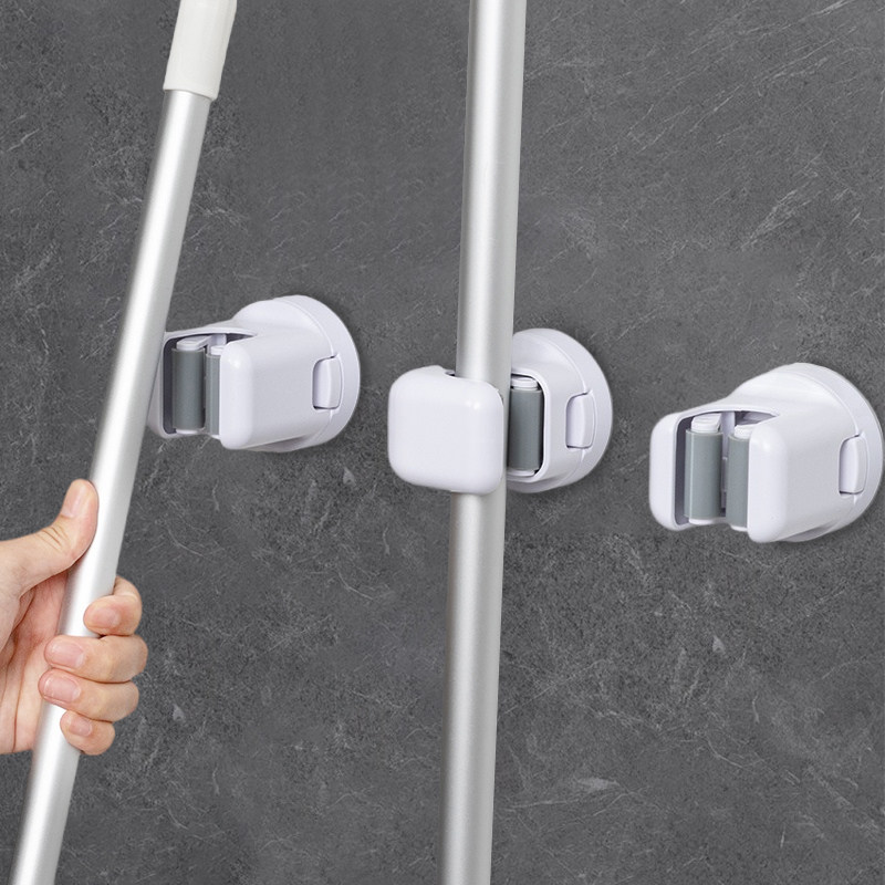 日本吸盘拖把架壁挂夹扫把挂钩免打孔卫生间浴室门后收纳架子神器,收纳整理,挂钩/粘钩,淘宝优惠券,粉丝福利购,淘宝优惠卷