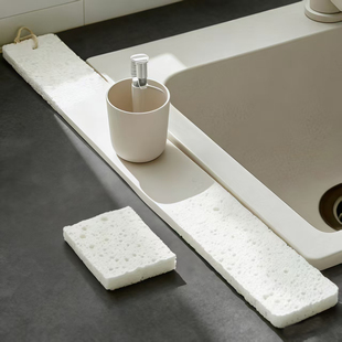 日本厨房台面吸水垫长条可裁剪水池水槽海绵浴室洗手台卫生间防溅