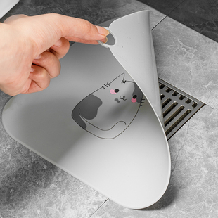 日本地漏贴卫生间排水口防臭硅胶垫浴室厕所下水道封口盖防虫反味