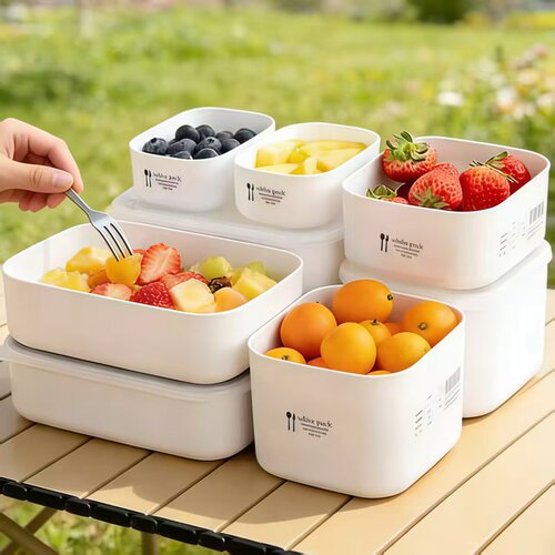 日本进口水果盒便携食品级